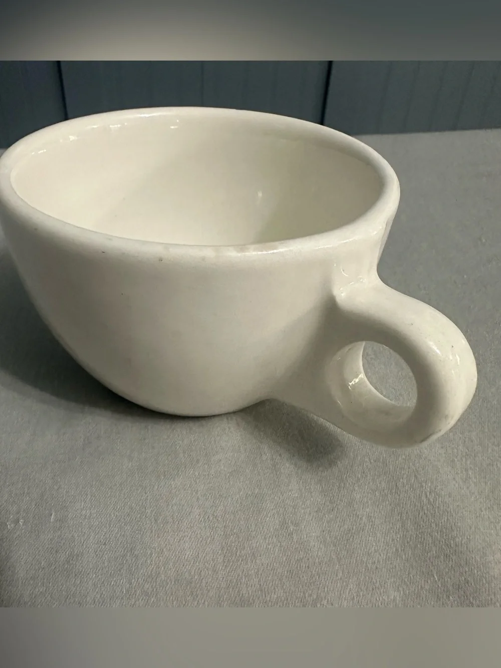 VTG Buffalo China USA Heavy White Diner Mug